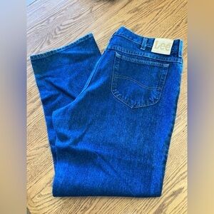 Lee denim jeans 40 x 30 bright blue denim
